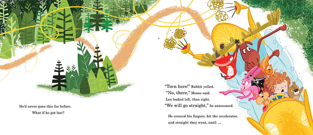 Picture book illustrations - I Drove My Bed to Grandma's House childrens illustration cover design design digitalart graphic design illustration photoshop