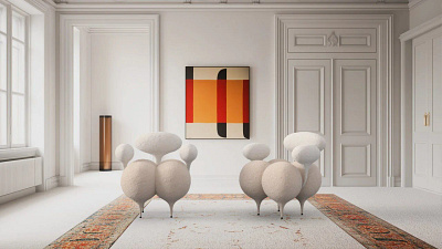 Inflated Ass 3d art artwork branding design illustration interior sculpture ui visualization