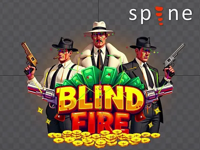 Mafia Syndicate - Blind Fire 2d 2d animation animation character game hero slots spine ui vialex