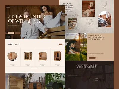 Thirty6 Degrees — Luxury Sauna E-Commerce Experience heat therapy home saunas indoor saunas luxury saunas luxury wellness outdoor saunas sauna sauna design sauna lifestyle sauna store spa wellness ui wellness brand wellness saunas