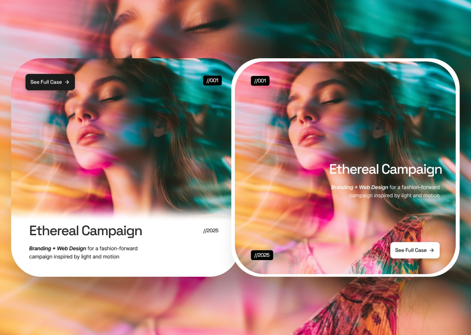 Ethereal Campaign — Motion & Light Web Concept