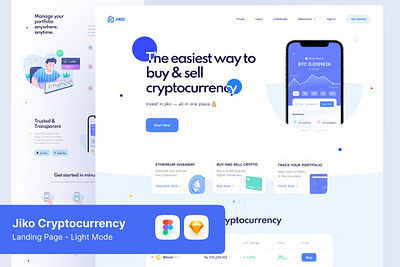 Cryptocurrency Landing Page animation app branding dashboard illustration mobile mobile app product design ui ui kit user interface ux web web design web development website