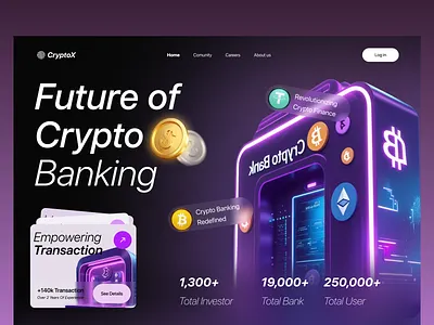 crypto currency web ui design blockchain crypto crypto plarform crypto platform crypto trading crypto wallet crypto web cryptocurrency design ethereum finance finance website ui ux web web design website