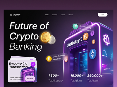 crypto currency web ui design blockchain crypto crypto plarform crypto platform crypto trading crypto wallet crypto web cryptocurrency design ethereum finance finance website ui ux web web design website