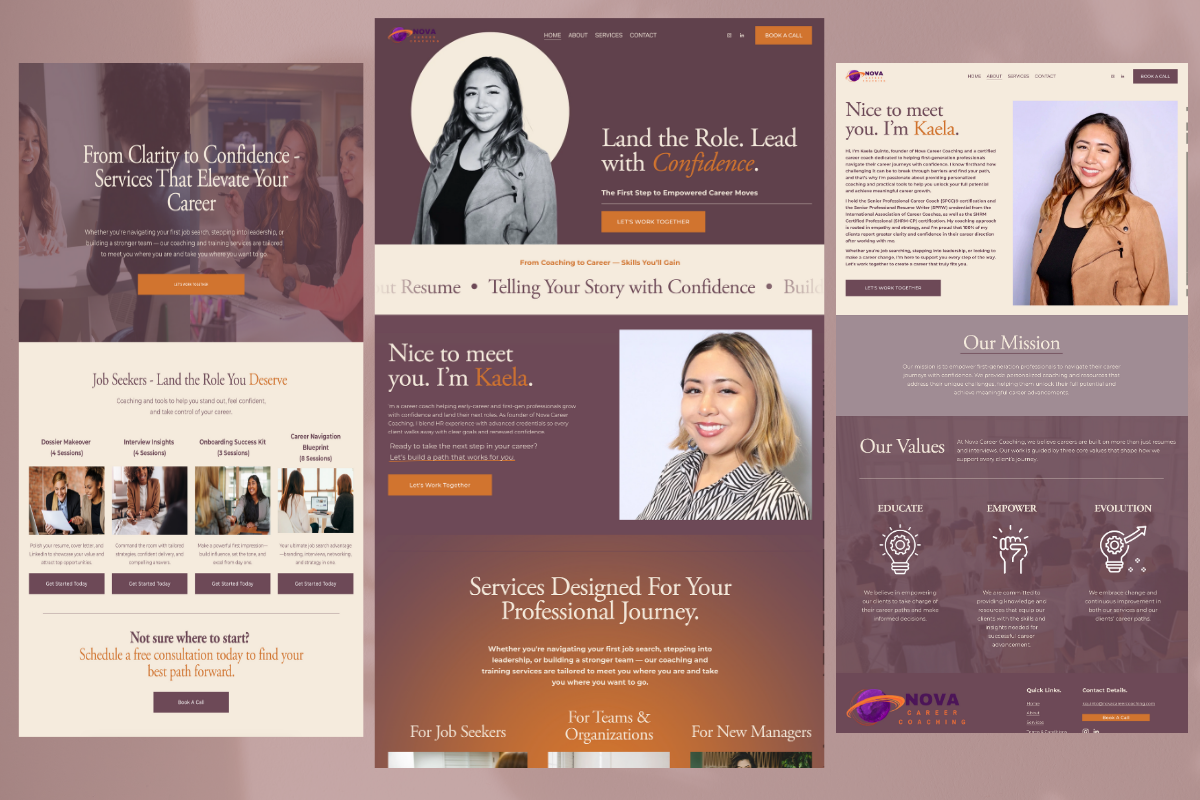 Example of Squarespace Landing Page | Seo + Mobile