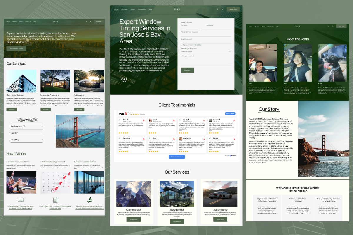Example of Squarespace Landing Page | Seo + Mobile