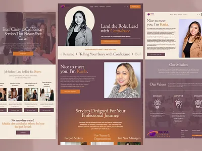 Nova Career Coaching - Squarespace Web Design branding graphic design squarespace squarespaceexpert squarespacewebdesign webdesign