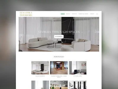 Branding & Web - Lena Ioka Interiors branding design ui web web design