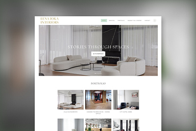 Branding & Web - Lena Ioka Interiors branding design ui web web design
