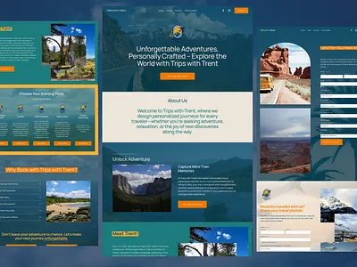 Trips with Trent – Squarespace Website Design & Branding branding design graphic design illustration logocreation squarespace squarespaceexpert squarespacewebdesign ui webdesign