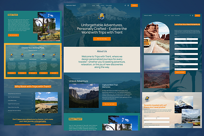 Trips with Trent – Squarespace Website Design & Branding branding design graphic design illustration logocreation squarespace squarespaceexpert squarespacewebdesign ui webdesign