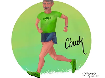 Dragonslayer Running digital painting illustration portrait procreate running