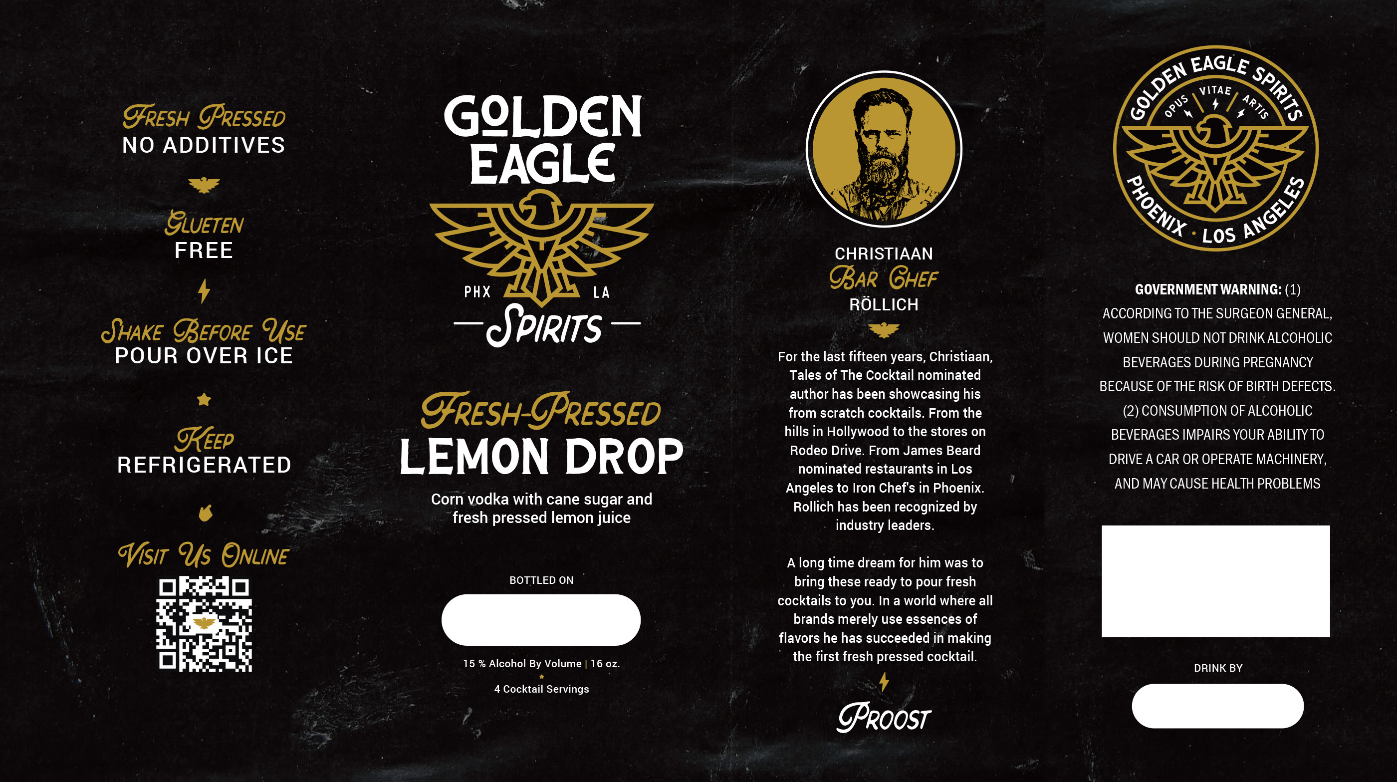 Golden Eagle Spirits & Craft Cocktails by Will Mejia on Dribbble