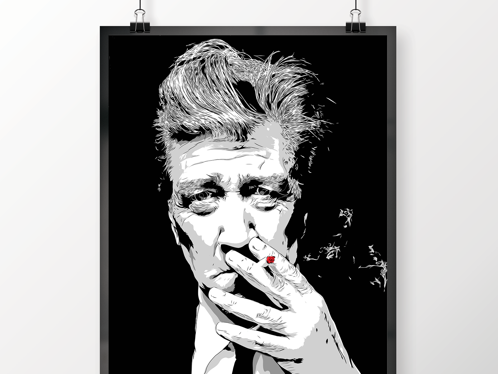 David Lynch Illustration adobefresco adobeillustrator digital art drawing illustration vector
