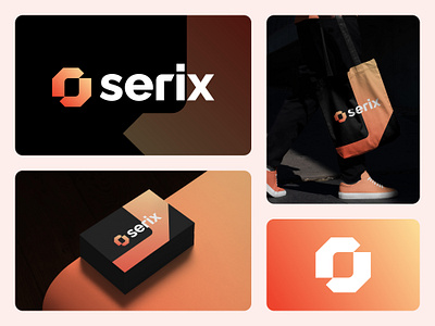 Serix Logo Design brand identity branding clean logo design gradient logo logo logo design logo designs modern logo serix