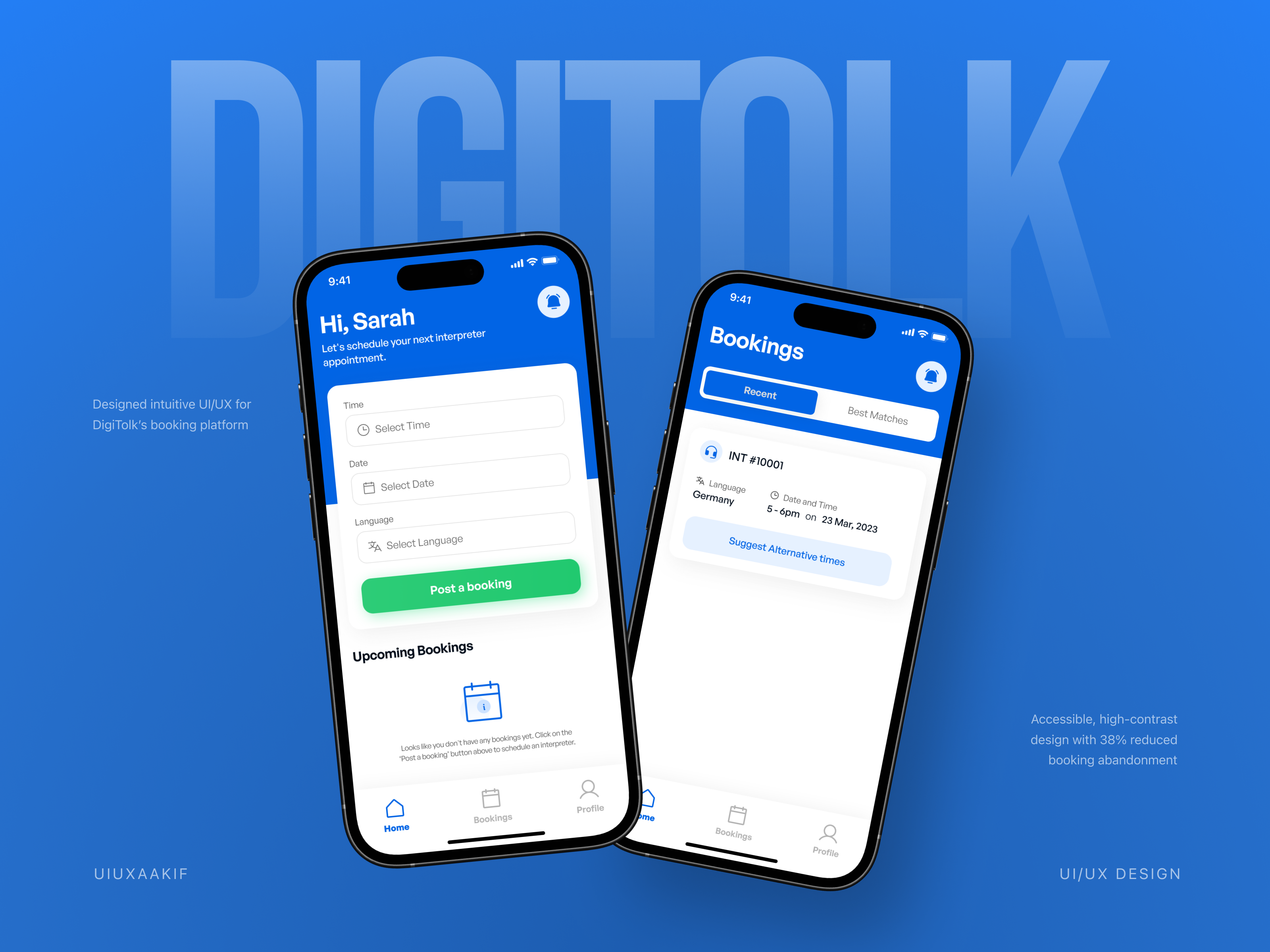 DigiTolk Mobile App UI/UX app design app design ui card empty state form inspiration ios app design list minimal mobile app design notification ui ui design uidesign uitrend uiux