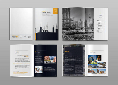 Corporate Real Estate & Construction Firm Marketing Brochure property marketing