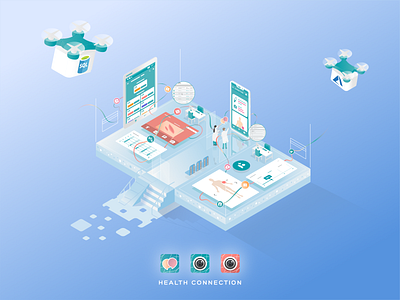 MpDS Environment app graphic design health illustration logo mobile vector wounds