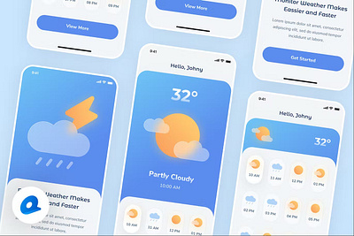 Weather Mobile App app development ui ux web web development website