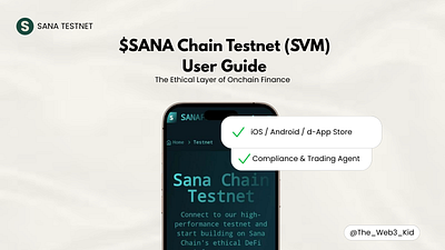 Sana Testnet - Social Media Design graphic design ui