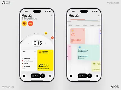 Meetings ai android dashboard design homepage interface ios iphone mobile news os