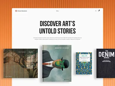 Artbook Bookstore animation ui ux website websitedesign