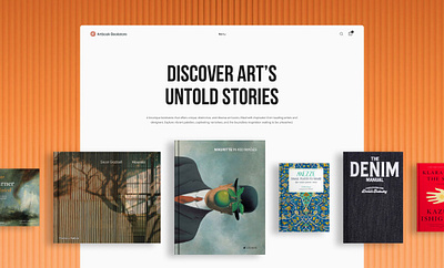 Artbook Bookstore animation ui ux website websitedesign