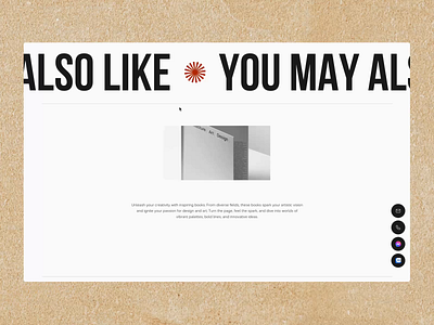 Artbook Bookstore- Highlight Products animation ui ux website websitedesign
