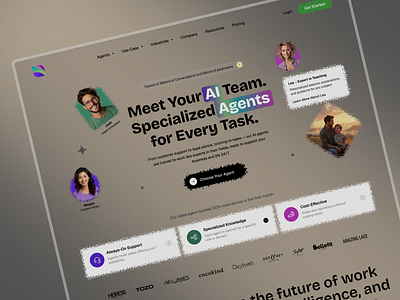 AI Agent Platform Landing Page 247 ai assistant ai agents landing page ai for business design ai landing page ai team platform b2b website digital agent website find an ai agent landing page modern ai interface modern saas design multi role ai agents personalized ai assistant saas design saas landing page saas web design saas website support bot design task automation ui tech landing page