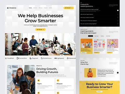 Digital Business Agency Website agency analytics business company creative creative media design digital landing page portfolio ui ux website