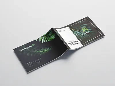 Dark Modern Landscape Brochure background branding brochure business cover design illustration landscape layout magazine presentation template