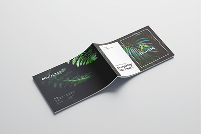 Dark Modern Landscape Brochure background branding brochure business cover design illustration landscape layout magazine presentation template
