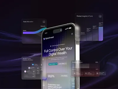 ApexInvest - Asset Management Website Responsive asset asset management funds homepage investment landing page manage management mobile responsive portfolio responsive stock ui web web design website website design website responsive
