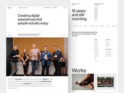 NOSK® Studio - Agency Website agency agency web company profile design design agency design studio framer home home page landing landing page studio ui ux web web design web designer webflow website website designer