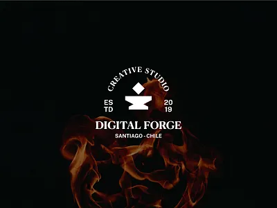 DF (CS) 2019 brand brand design brand identity branding chile design digital fire forge graphic design heat logo logo design