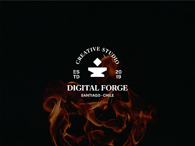 DF (CS) 2019 brand brand design brand identity branding chile design digital fire forge graphic design heat logo logo design
