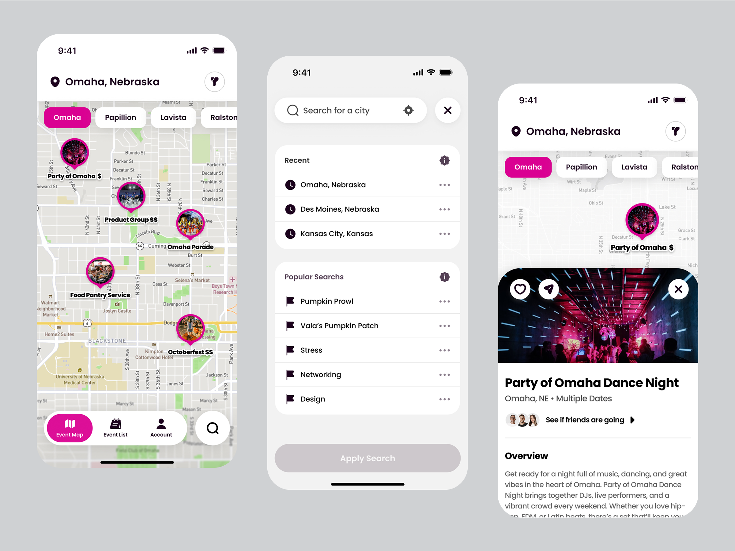 Community Events Map Animation animation map ui