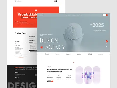 Creative Agency Website - Landing Page agency landing page agency website creative agency creative agency landing page design agency landing page modern design ui uiux design web design website website design website ui