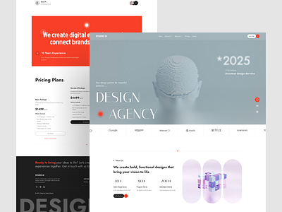 Creative Agency Website - Landing Page agency landing page agency website creative agency creative agency landing page design agency landing page modern design ui uiux design web design website website design website ui