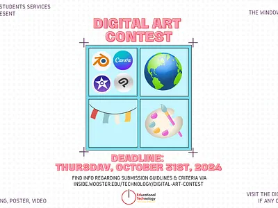 Digital Art Contest: Promotional Materials art art contest branddesign branding clean colorful design digital design educational educational technology graphic design illustration logo poster promotional materials signage social media