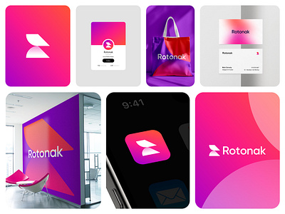 letter R minimal logo design and branding abstract app logo brand identity branding graphic design illustration logo logo design logo presentation minimal print vector