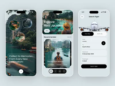 Travel App Design adventure booking mobile app tour tourism tourist travel travel agency travel app trip ux vacation