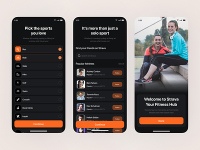 Run, Bike, Hike Mobile App activity tracker baik daily task app fitness fitness app health healthcare app hike mobile app mobile app design personal trainer run running sport app tracking app training workout workout tracker yoga