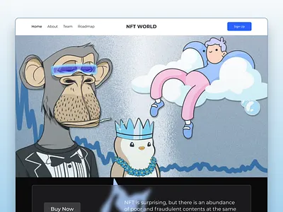 NFT Mobile iOS App - NFT Landing Page crypto design ios app design mobile app mobile app ui modern app interface nft app design nft collection nft design nft landing page nft marketplace nft website web3 design