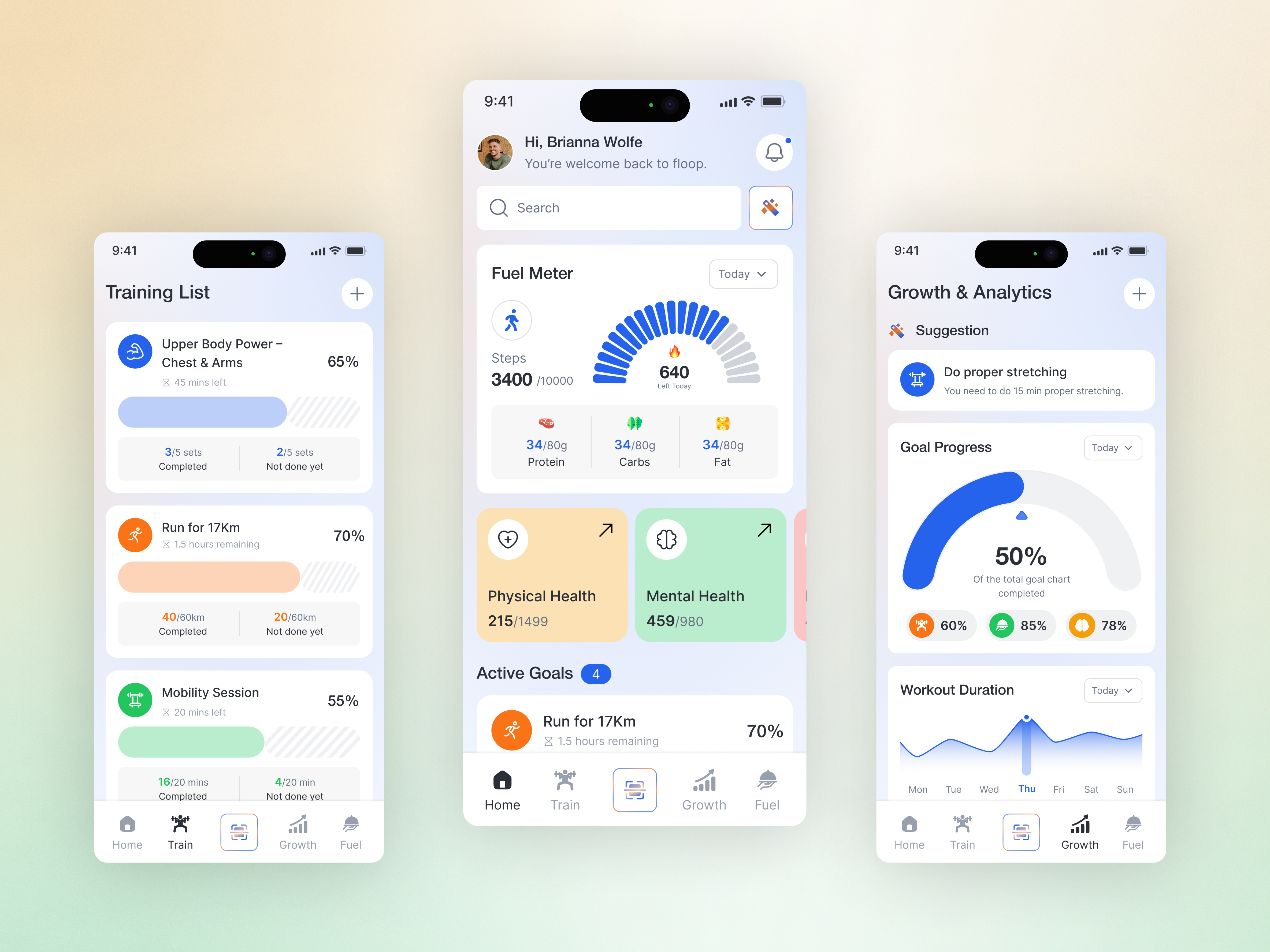 Example of Mobile App Design(6 Screens) By Radiyal✨