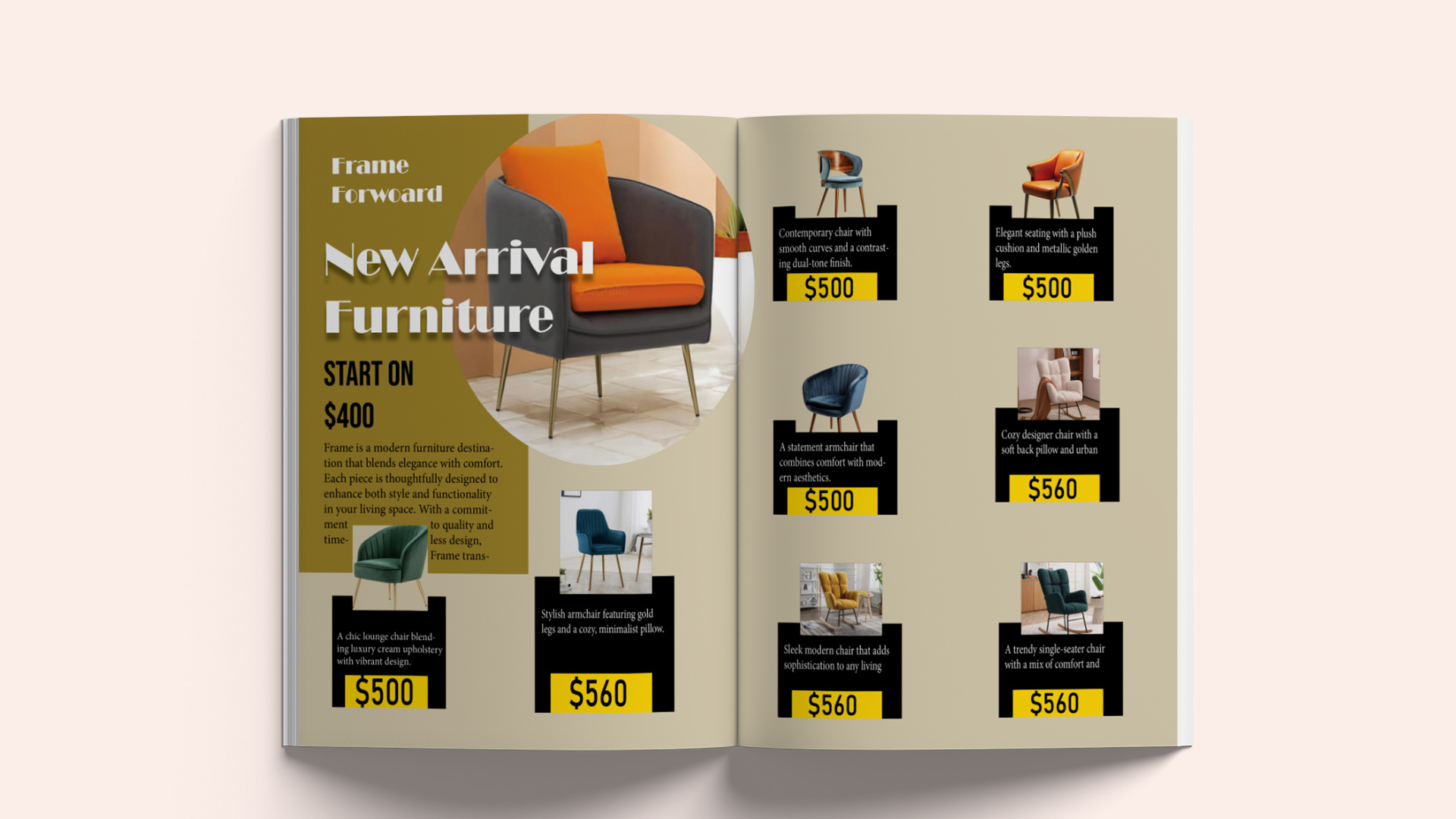 Example of Modern Product Catalog Design