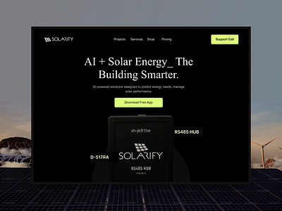 AI Solar Energy Tracker Website design ai ai smart energy ai smart energy control ai solar energy ai solar energy tracker ai solar management landing page landingpage smart energy contro web design webdesign website website design