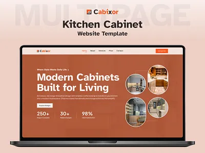 Cabixor – One Page Kitchen Cabinet Elementor Template bootstrap cabixor css3 design designtocodes elementor elementor template illustration interior kitchen kitchen cabinets kitchen design one page personal portfolio remodel remodeling
