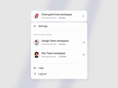 Account Popup - UI Element design system popup ui ui component ui element