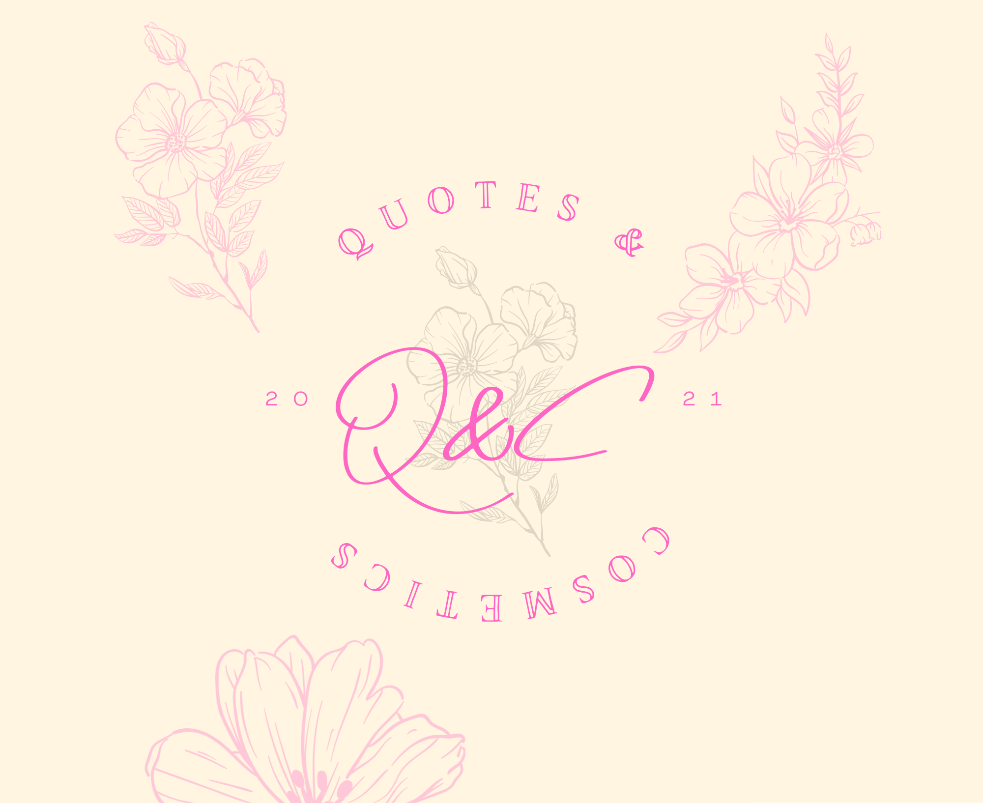 Quotes & Cosmetics Brand beauty beauty brand branddesign branding clean colorful cosmetic brand creativity cute design fashion graphic design illustration industry lipgloss logo makeup packaging pink writing